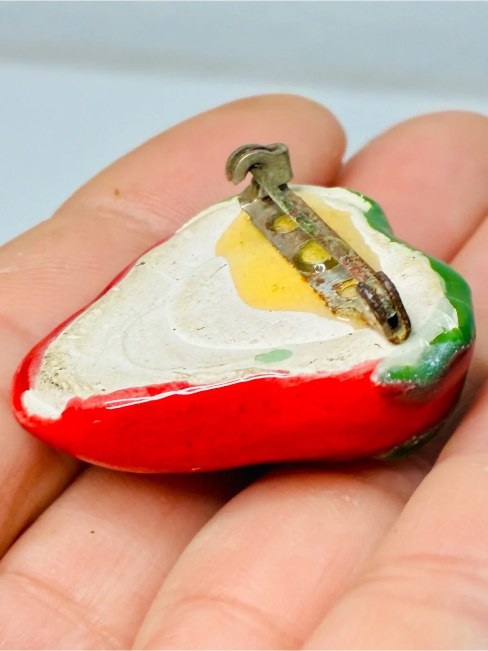 Red and Green Strawberry Brooch Pin - Women Jewelry Brooches